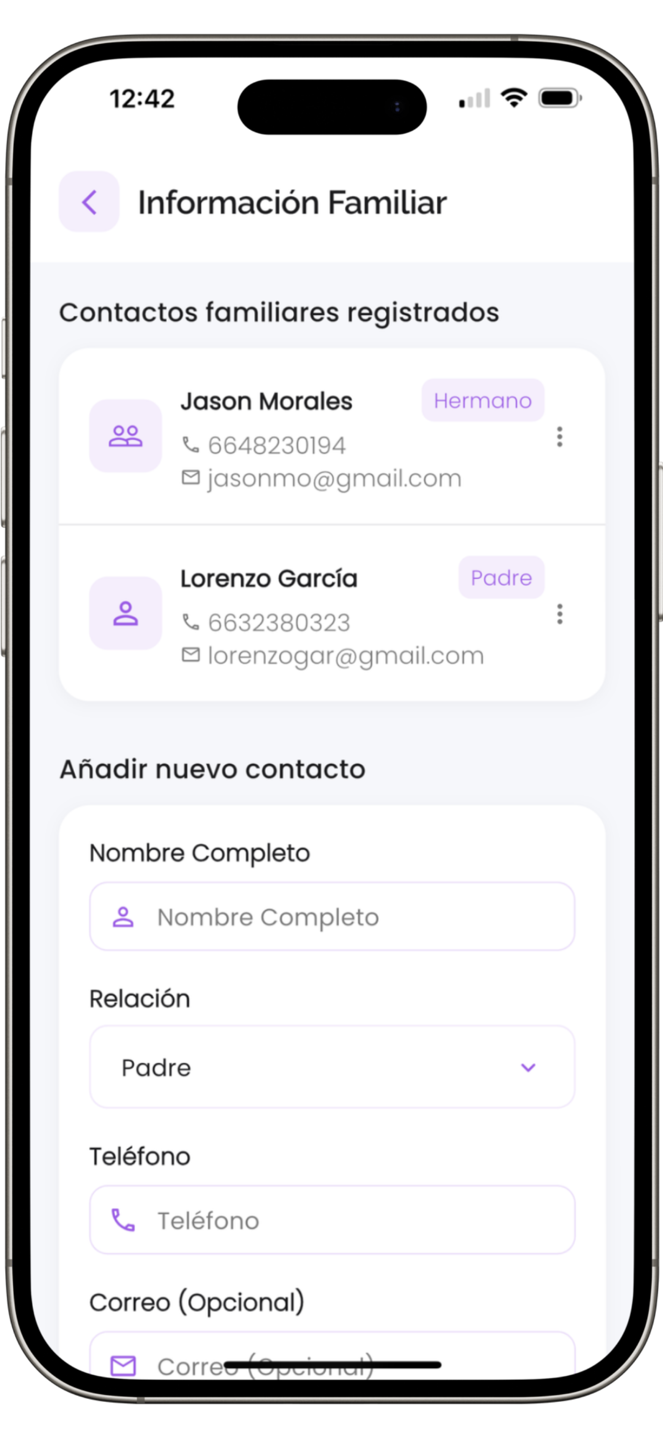 Información Familiar